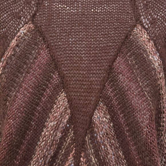 Free People Women’s Size S Long Open Cardigan Sweater Asymmetric Hem One Button - Picture 8 of 9